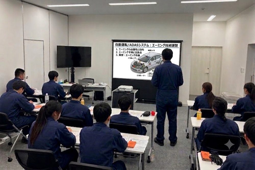 エーミング技術研修風景